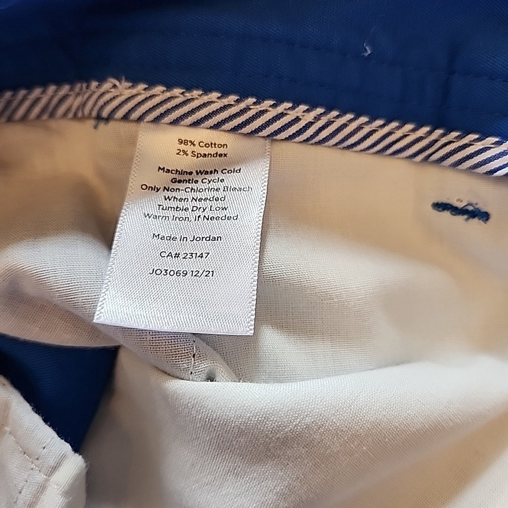 Talbots NWT Women's Blue Relaxed Chino Shorts,Inseam 7", 98% Cotton,Beach Casual - Picture 4 of 7